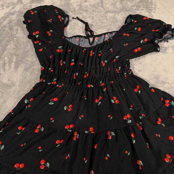 Liberty Love Cherry Tiered Peasant Dress - Picture 4 of 4